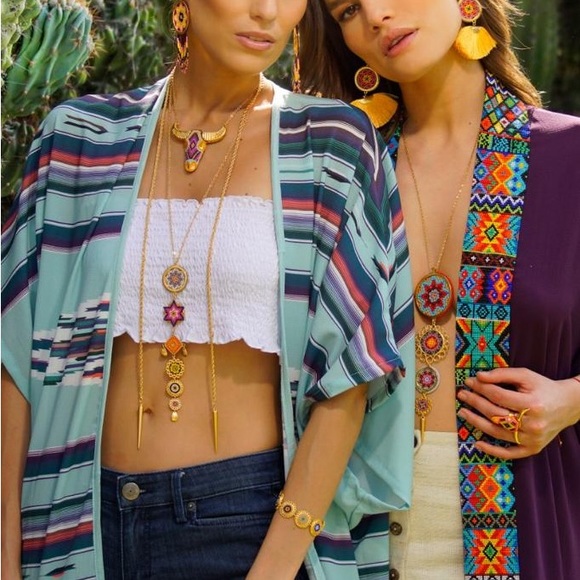 Jewelry lot. Brand Morena Corazón, gold plated, crystal beads - Picture 6 of 11